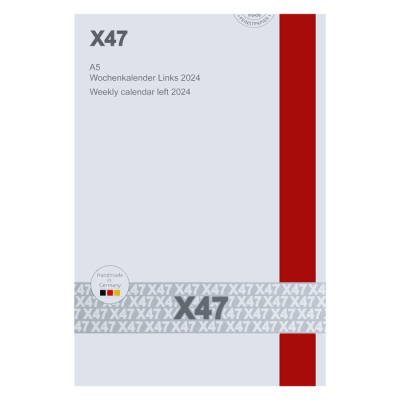 X47 Kalendereinlage Wochenkalender links 2022 - Format DIN A5 - inkl. Leporello