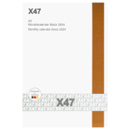 X47 Monatskalender Block 2022 - Format DIN A5