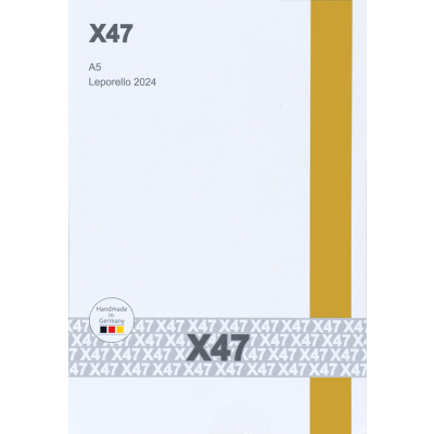 X47 Leporello 2022, Format DIN A5