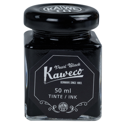 Kaweco Tintenglas 50 ml, Pearl Black - Schwarz