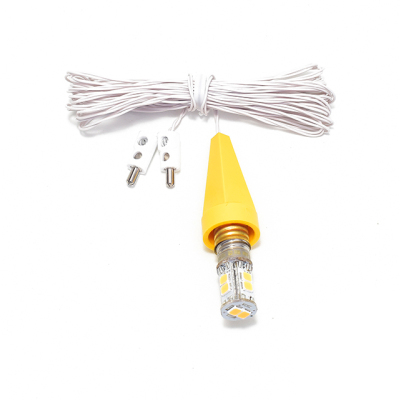 Beleuchtung für A1e gelb komplett mit Kappe, Stecker und LED