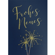 Weihnachts-Postkarte "Frohes Neues"
