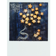 Weihnachts-Postkarte Polaroid "Frohes Fest"