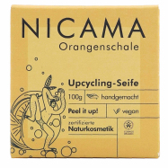 NICAMA - Upcycling-Seife mit Peeling-Effekt - Orangenschale