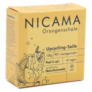 NICAMA - Upcycling-Seife mit Peeling-Effekt - Orangenschale