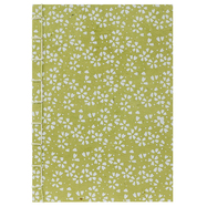 Notizheft Japanische Blüten - Lindgrün-Weiß, Format A5,...