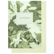 Grußkarte Klappkarte "Gutschein" - Floral