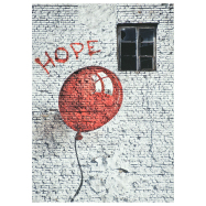 Kunst-Postkarte - The Red Balloon of Hope