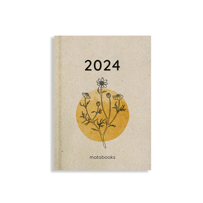 Matabooks Jahresplaner Samaya A6 - Yellow 2024
