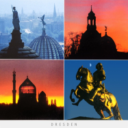 Postkarte Dresden - Kunstakademie, Frauenkirche, Yenidze...