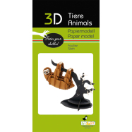 3D-Papiermodell - Faultier