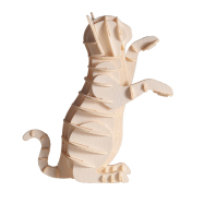 3D-Papiermodell - Katze weiß