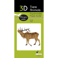 3D-Papiermodell - Hirsch