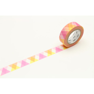 Masking Tape - Papierklebeband - Triangle and Diamond Pink