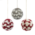 Weihnachtsanhänger Ball-Ornament, 3er Set