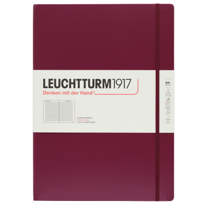 LEUCHTTURM Notizbuch Master Classic Hardcover Liniert - Port Red