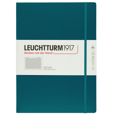 LEUCHTTURM Notizbuch Master Classic Hardcover Kariert - Pacific Green