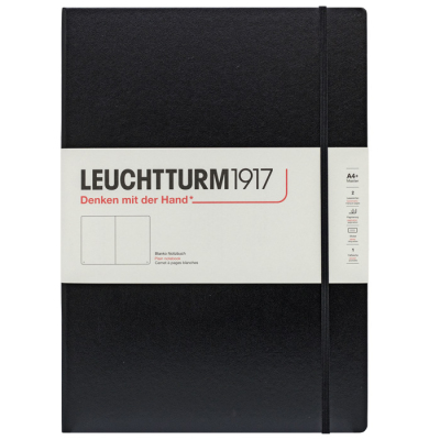 LEUCHTTURM Notizbuch Master Classic Hardcover Blanko - Schwarz