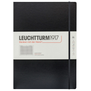 LEUCHTTURM Notizbuch Master Classic Hardcover Kariert - Schwarz