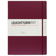 LEUCHTTURM Notizbuch Master Slim Hardcover Blanko - Port Red