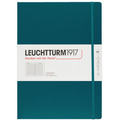 LEUCHTTURM Notizbuch Master Slim Hardcover Liniert - Pacific Green
