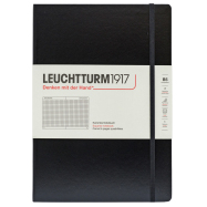 LEUCHTTURM Notizbuch Composition Hardcover Kariert - Schwarz