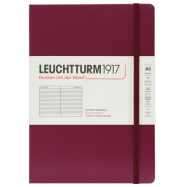LEUCHTTURM Notizbuch Medium Hardcover Liniert - Port Red