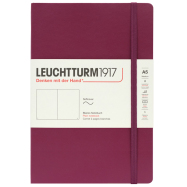 LEUCHTTURM Notizbuch Medium Softcover Blanko - Port Red