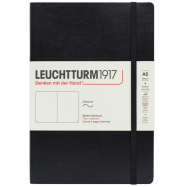 LEUCHTTURM Notizbuch Medium Softcover Blanko - Schwarz