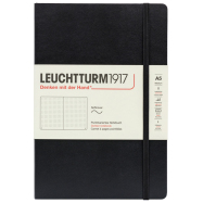 LEUCHTTURM Notizbuch Medium Softcover Dotted - Schwarz