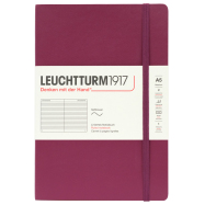 LEUCHTTURM Notizbuch Medium Softcover Liniert - Port Red