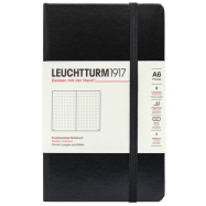 LEUCHTTURM Notizbuch Pocket Hardcover Dotted - Schwarz