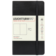 LEUCHTTURM Notizbuch Pocket Softcover Blanko - Schwarz