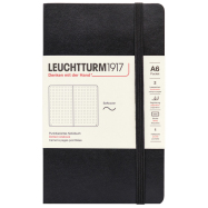 LEUCHTTURM Notizbuch Pocket Softcover Dotted - Schwarz