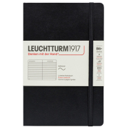 LEUCHTTURM Notizbuch Paperback Softcover Liniert - Schwarz