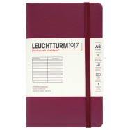 LEUCHTTURM Notizbuch Pocket Hardcover Liniert - Port Red