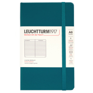LEUCHTTURM Notizbuch Pocket Hardcover Liniert - Pacific Green