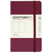 LEUCHTTURM Notizbuch Pocket Hardcover Blanko - Port Red