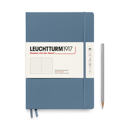 LEUCHTTURM Notizbuch Composition Hardcover Dotted - Stone Blue
