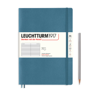 LEUCHTTURM Notizbuch Composition Softcover Liniert - Stone Blue