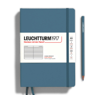 LEUCHTTURM Notizbuch Medium Hardcover Liniert - Stone Blue