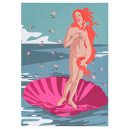 Kunst-Postkarte Botticelli - The Birth of Venus