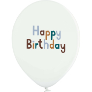 Luftballons "Happy Birthday" Adventure - 12er Set