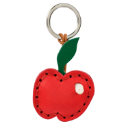 Leder-Schlüsselanhänger Apfel