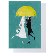 Hochzeitskarte Klappkarte "Zur Hochzeit" -...