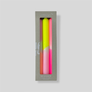 Kerzen Dip Dye Neon - Summer Breeze - 3er-Set