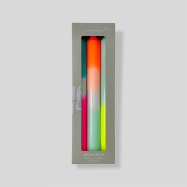 Kerzen Dip Dye Neon - Rainbow Kisses - 3er-Set