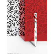 CARAN DACHE Kugelschreiber 849 - Keith Haring Sonderedition - weiß