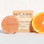 NICAMA - festes Shampoo - Sanddorn-Orange