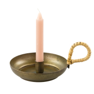 Kerzenhalter für dünne Kerze mit Henkel -...